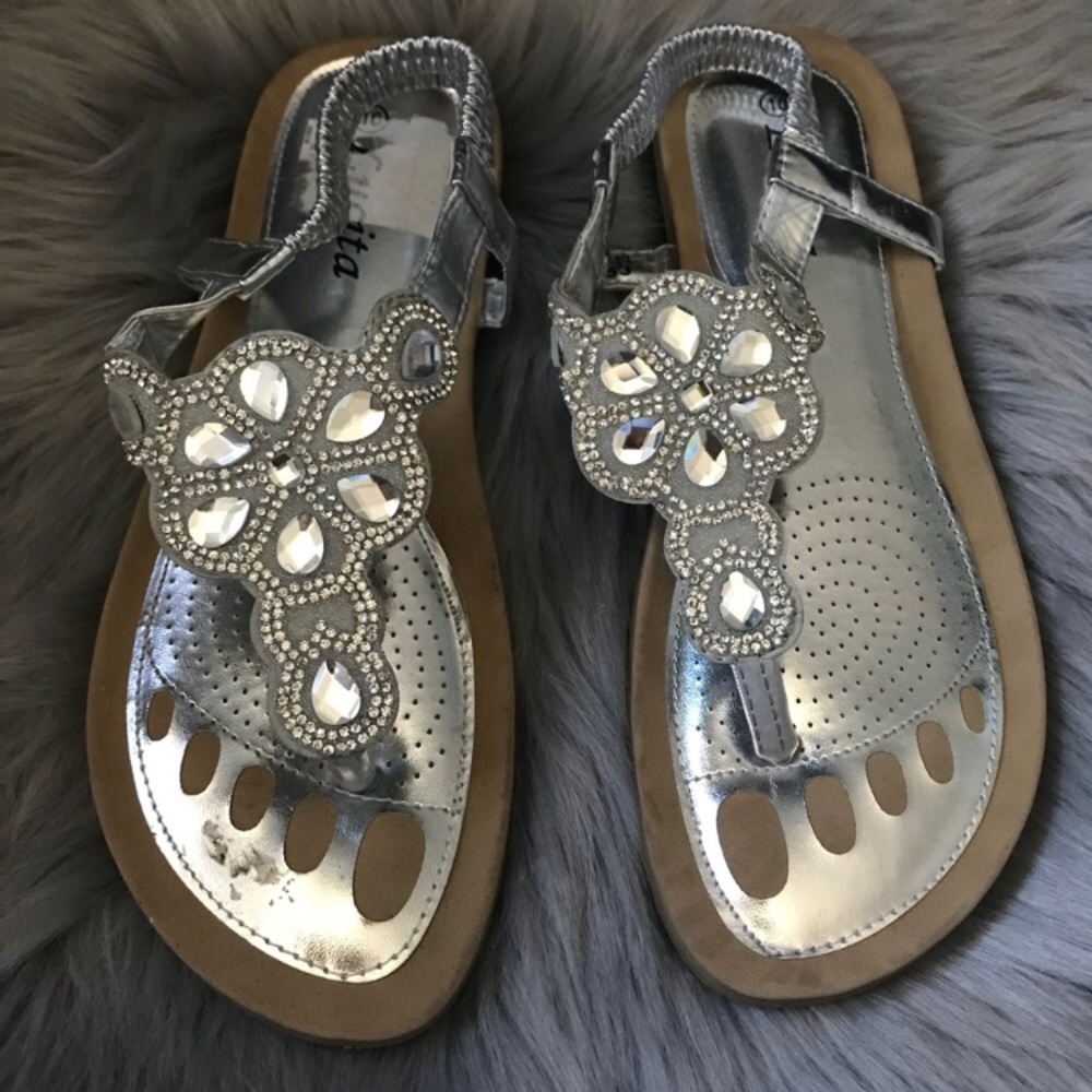Silver Dazzling Shoes SZ 9.5